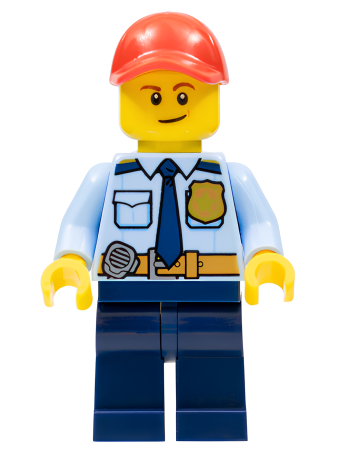 Минифигурка LEGOLAND Park Police Officer with Shirt with Dark Blue Tie  LLP022 U